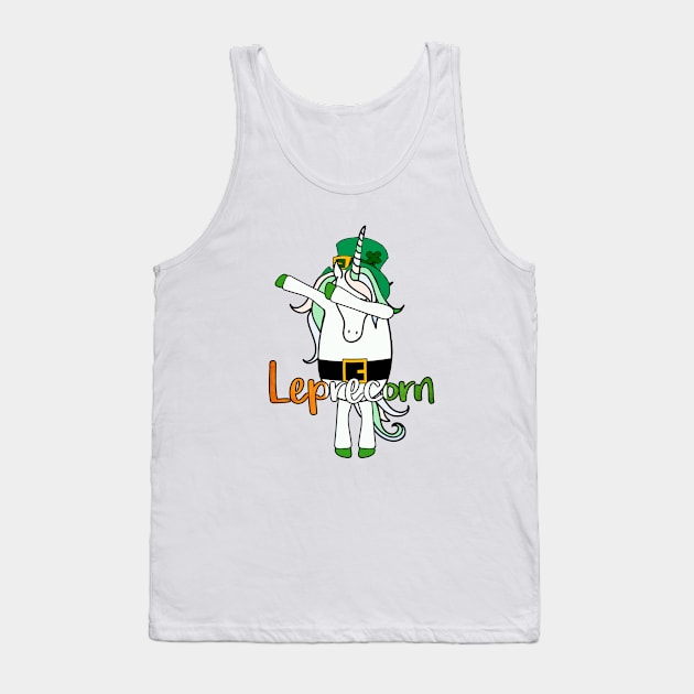 Dabbing Leprecorn Tank Top by hoopoe